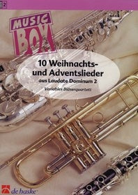 10 Weihnachts- und Adventslieder (Vierstemmig variabele bezetting voor blazers)