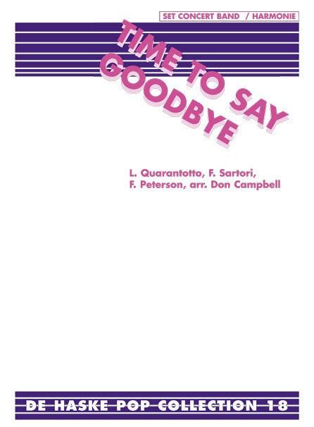 Time To Say Goodbye (Partituur Harmonie)
