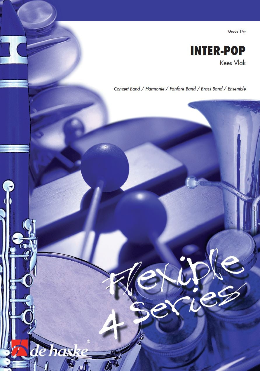 Kees Vlak: Inter-Pop (Partituur Harmonie Fanfare Brassband)