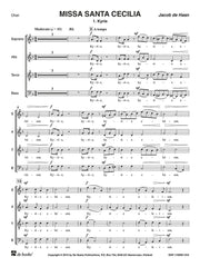 Jacob de Haan: Missa Santa Cecilia (SATB)
