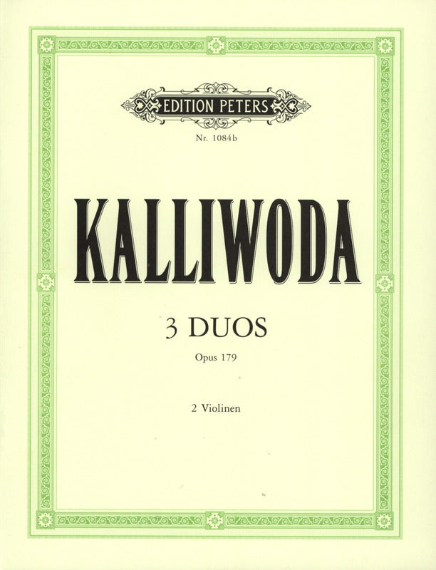 Kalliwoda: 3 Sehr leichte und konzertante Duos op. 179
