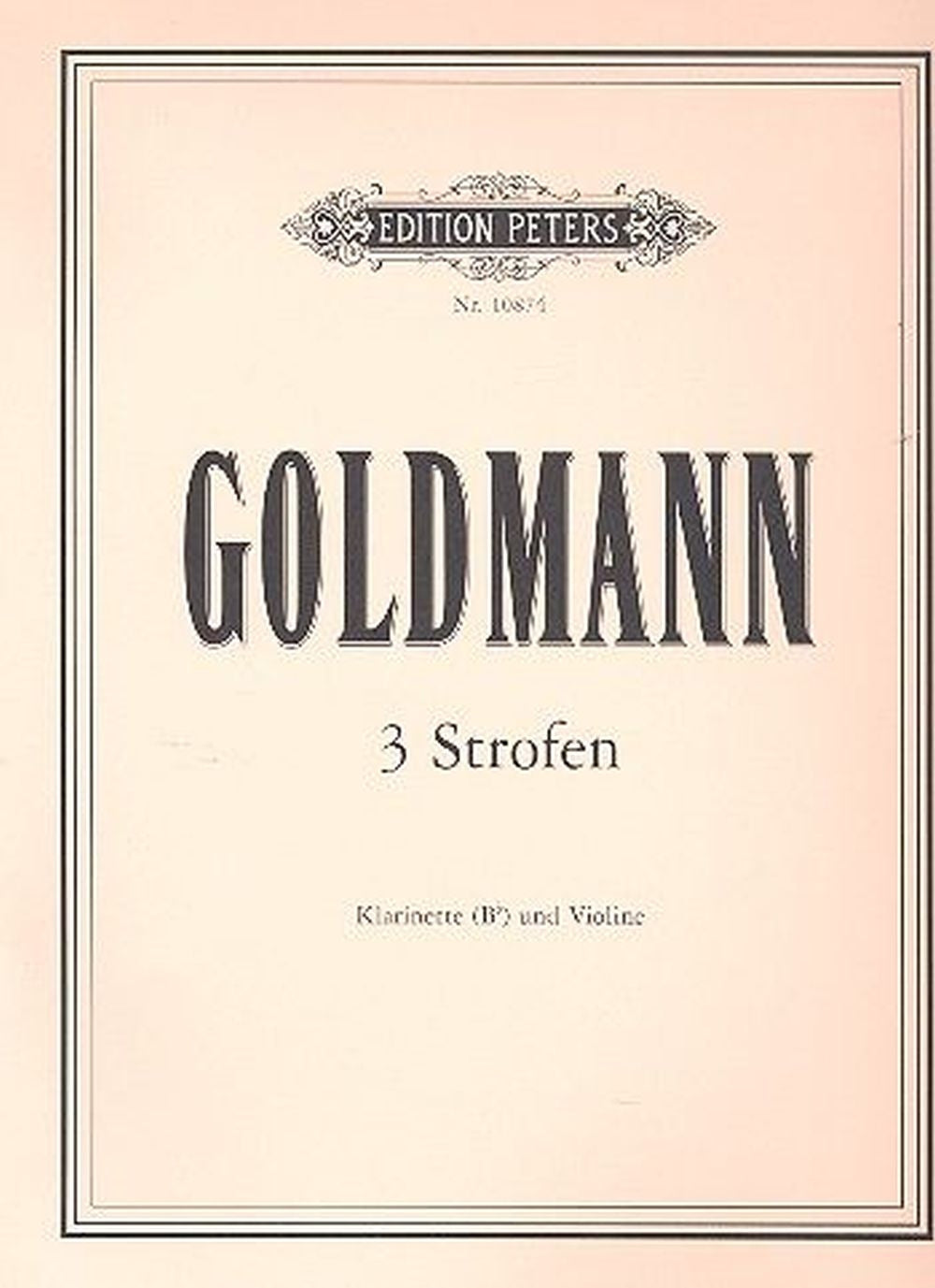 3 Strofen for Clarinet & Piano