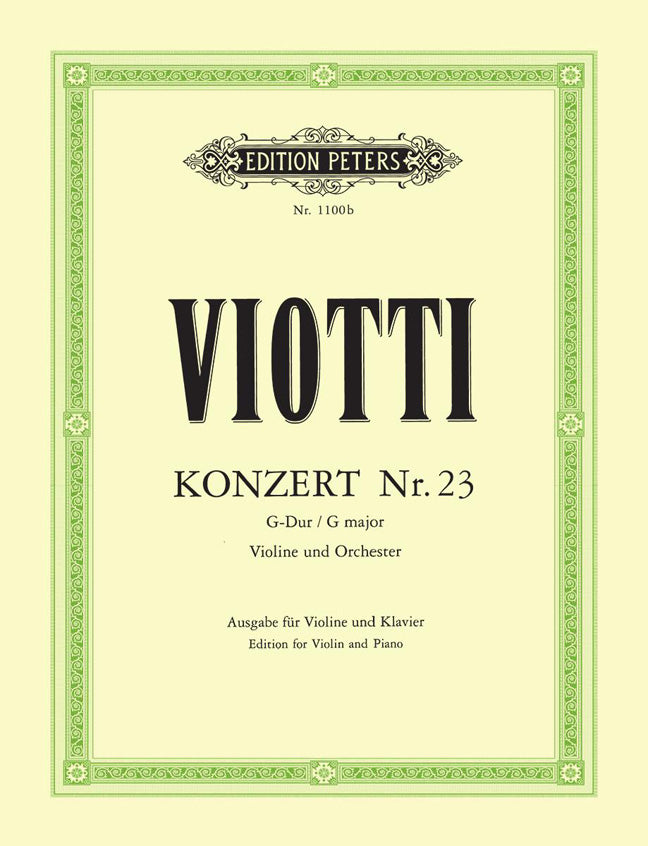 Viotti: Concert Op. 23 G