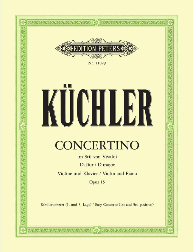 Ferdinand Kuchler: Concertino In D In The Style Of Vivaldi Op.15