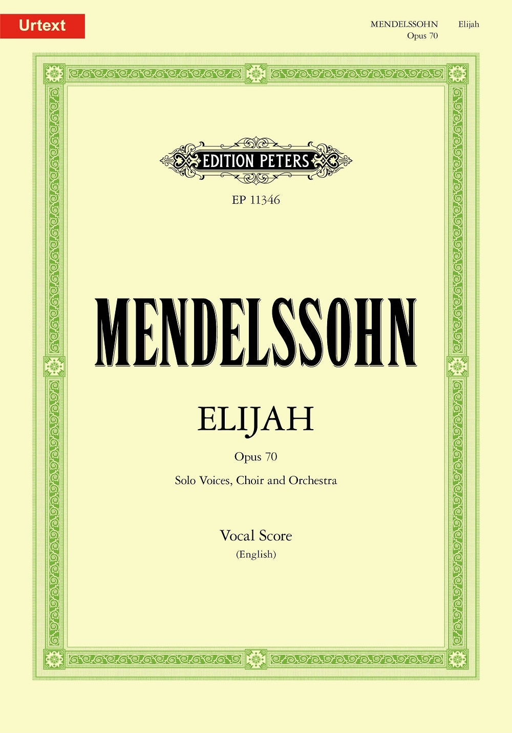 Elijah (Elias) Opus 70