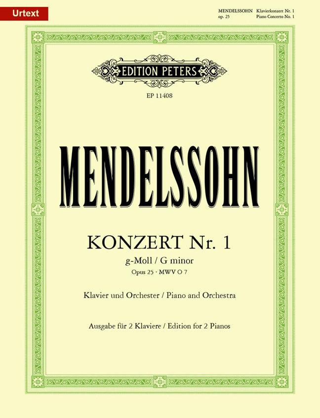 Felix Mendelssohn: Piano Concerto No.1 G minor Opus 25