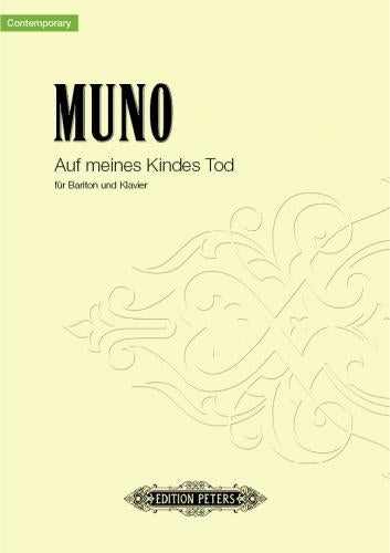 Auf meines Kindes Tod