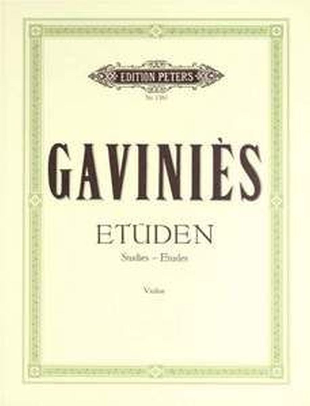 Pierre Gavinies: 24 Etudes Matinées