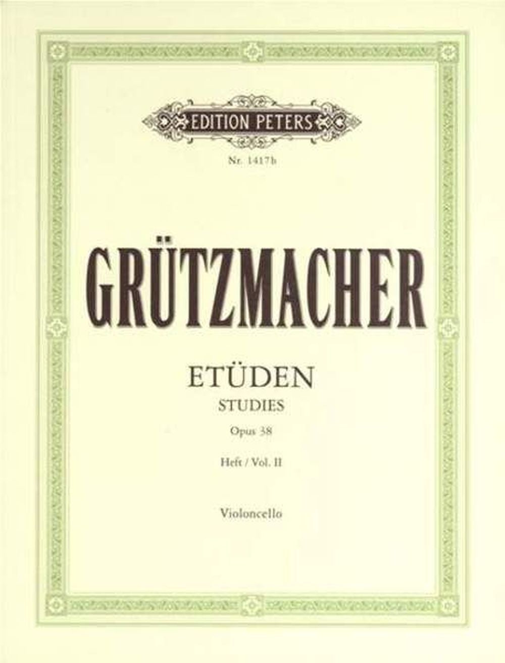 Grützmacher: 24 Studies Opus38 Vol.2