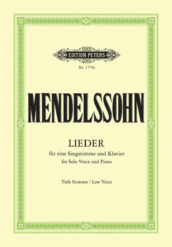 Mendelssohn: Samtliche Lieder  Laag