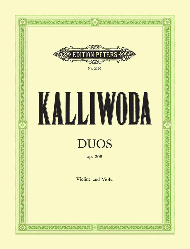 Johann Wenzel Kalliwoda: 2 Duos in C, G Opus208