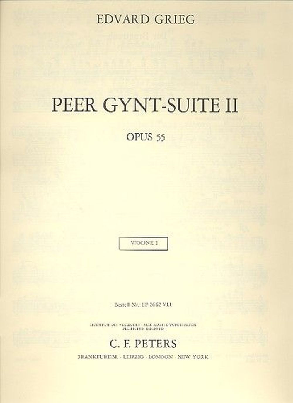 Edvard Grieg: Peer Gynt Suite No. 2 Op. 55