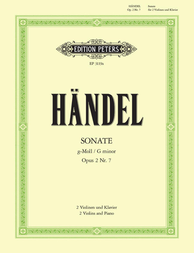 Händel: Trio Sonata in G minor Opus2 No.7