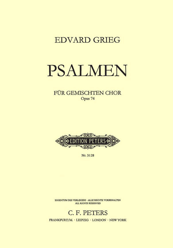 Edvard Grieg: 4 Psalms