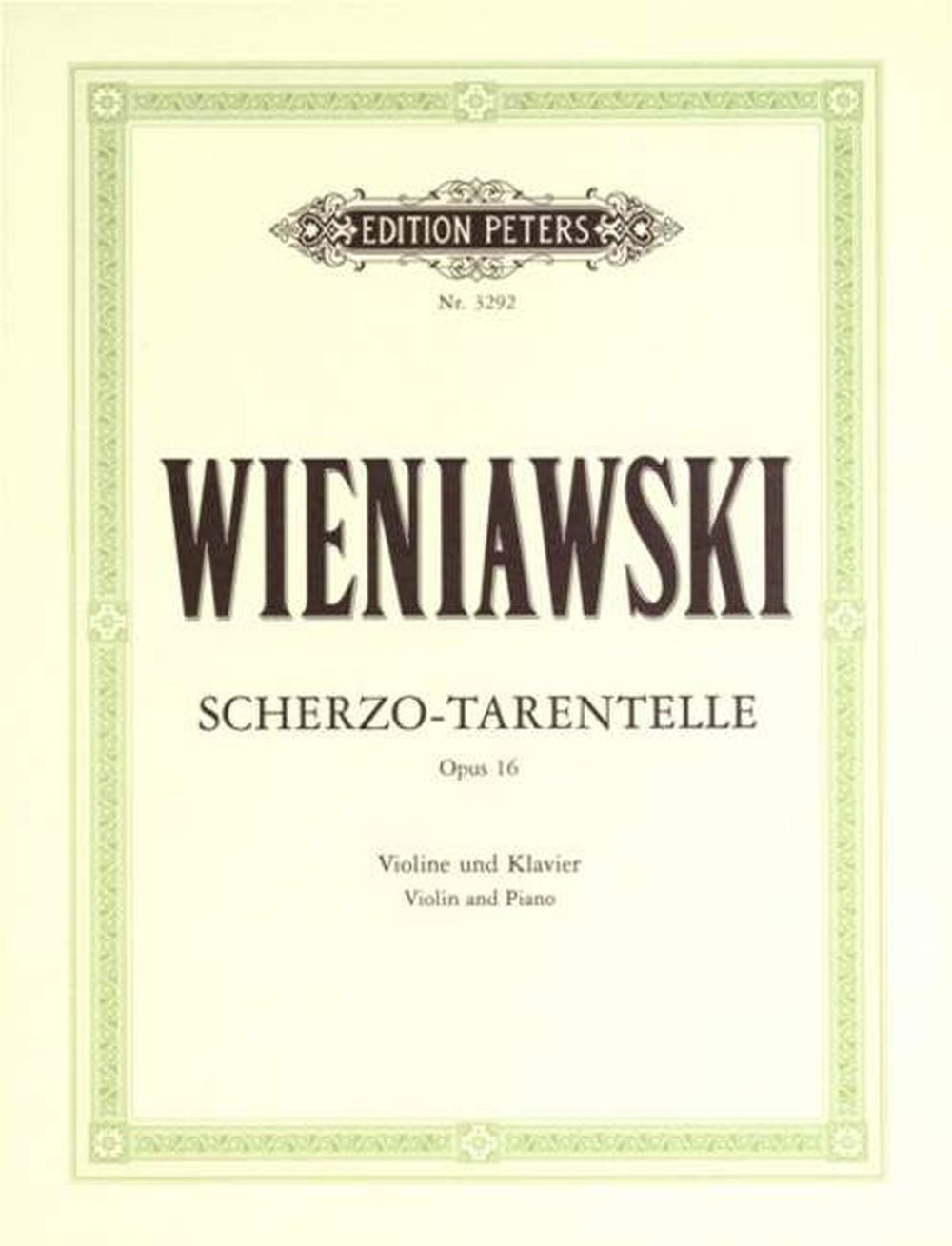 H. Wieniawski: Scherzo Tarantella Opus 16