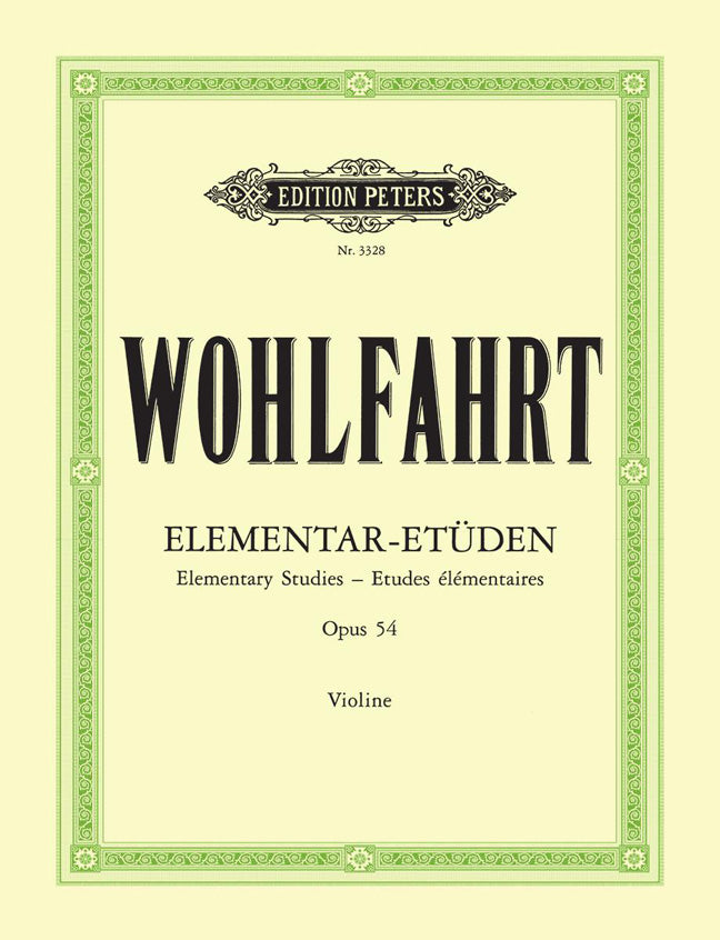Franz Wohlfahrt: Elementar Etuden Op. 54