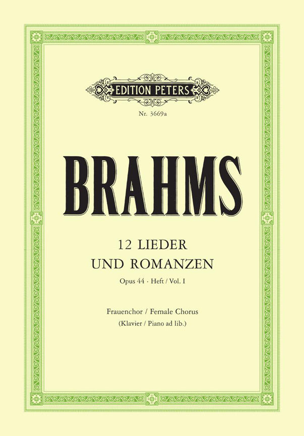 Lieder(12) & Romanzen 1 Op.44