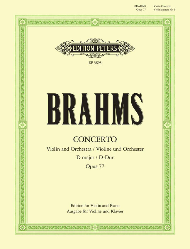 Johannes Brahms: Concerto in D Opus77