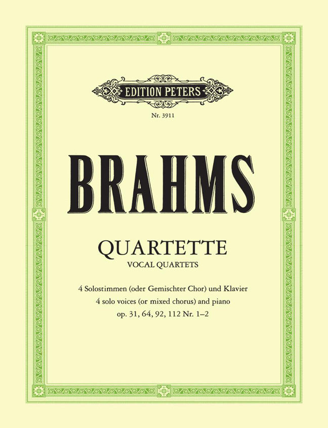 Johannes Brahms: Quartets, in 3 volumes, Vol.1