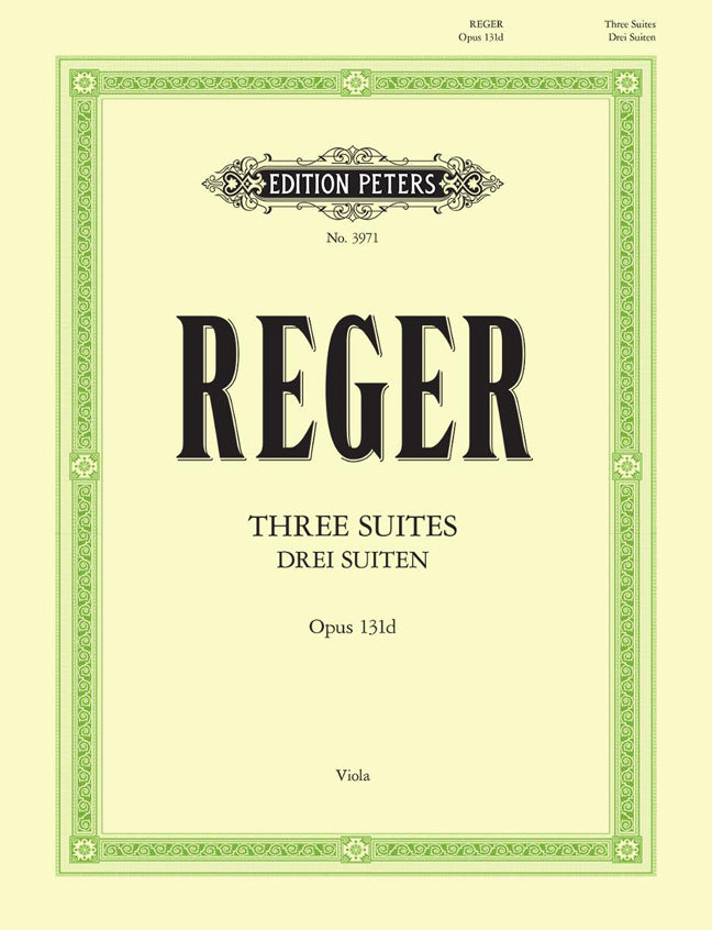 Max Reger: 3 Suites Opus 131d