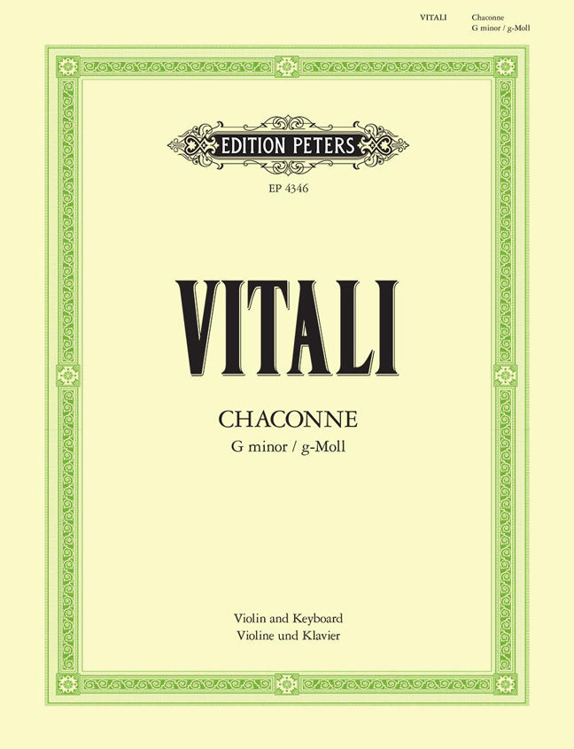 Tomaso A Vitali: Ciaccona in G minor