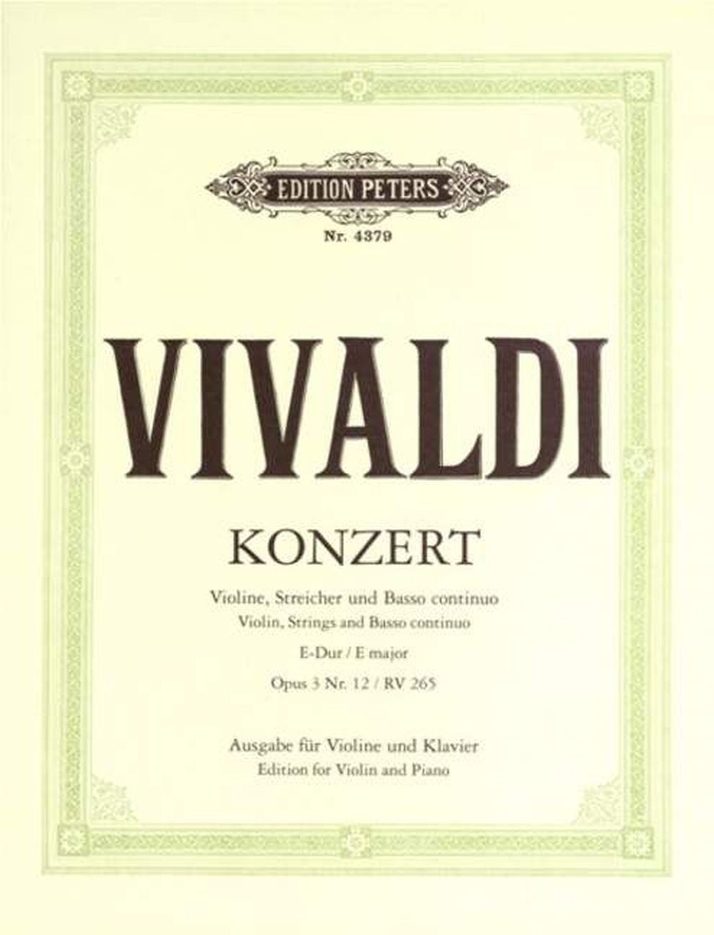 Concert 12 E Op.3 Rv265