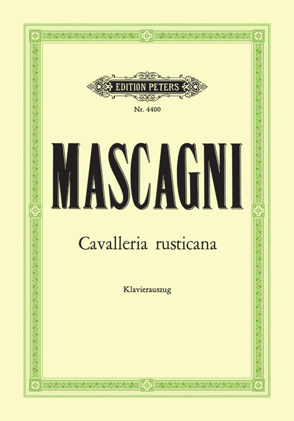 Mascagni: Cavalleria Rusticana (Vocal Score)