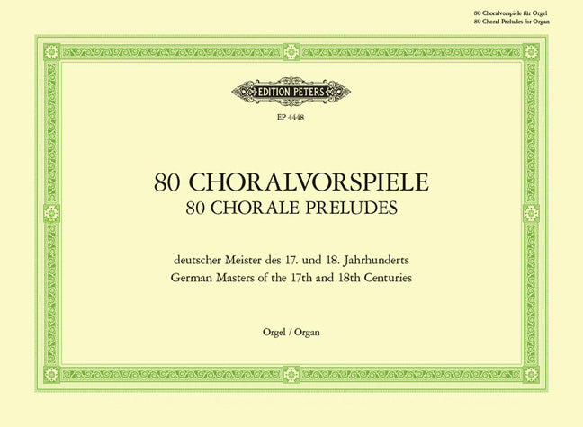 Keller: 80 Choralvorspiele