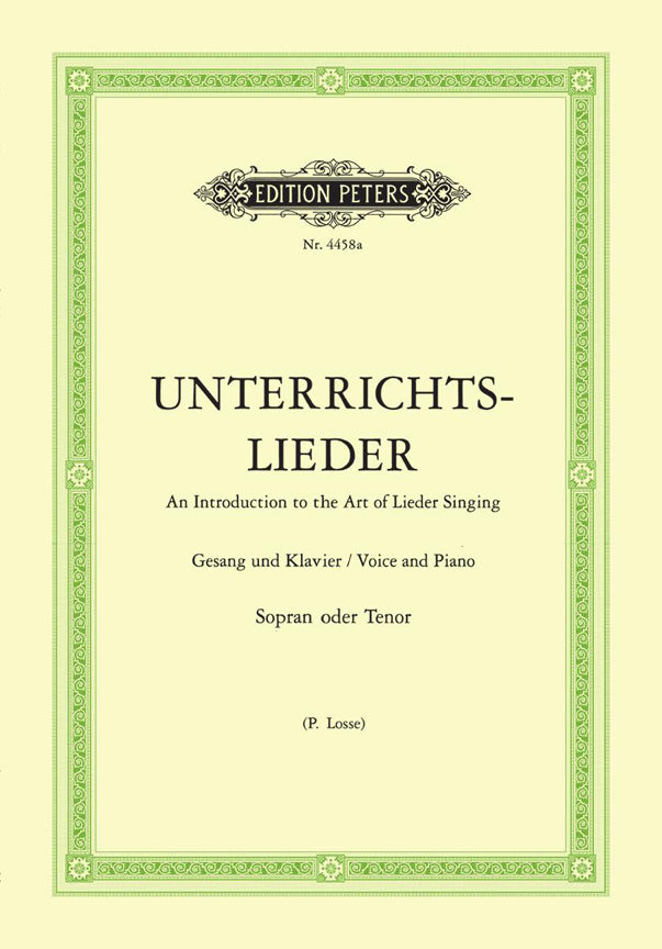 Unterrichtslieder (Sopraan/Tenor)