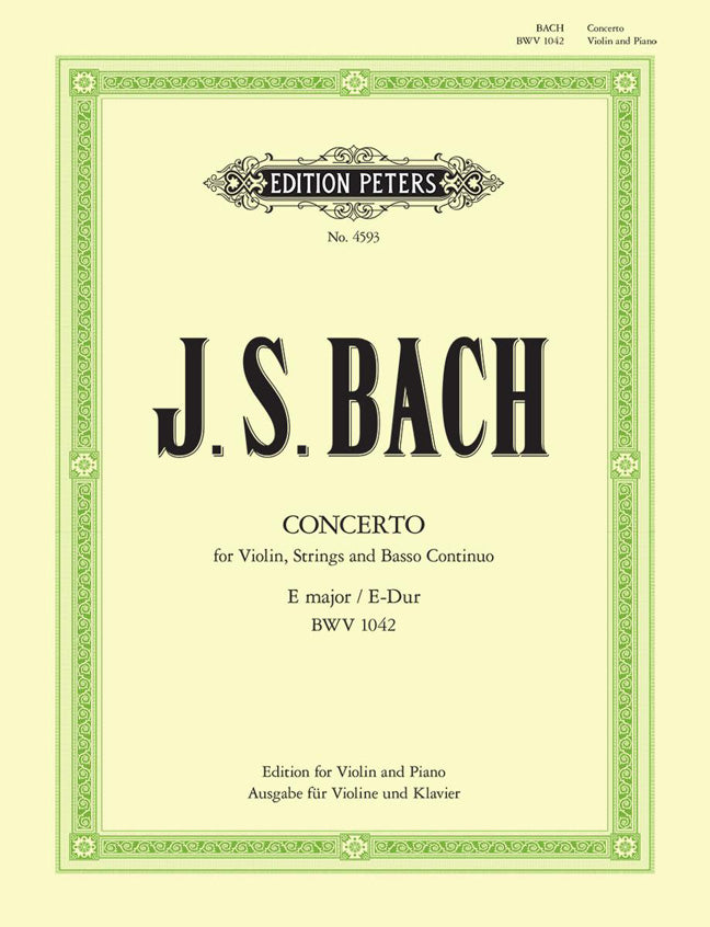 Bach: Concert 02 E Bwv1042