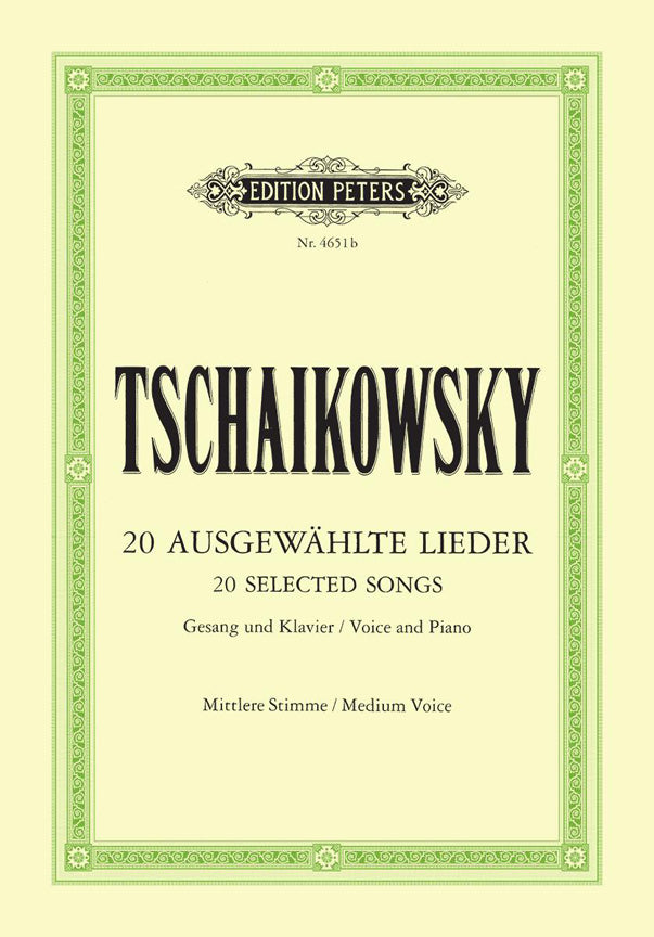 Pyotr Ilyich Tchaikovsky: Ausgewahlte Lieder  Midden