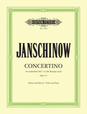 Janschinow: Concertino im russischen Stil op. 35