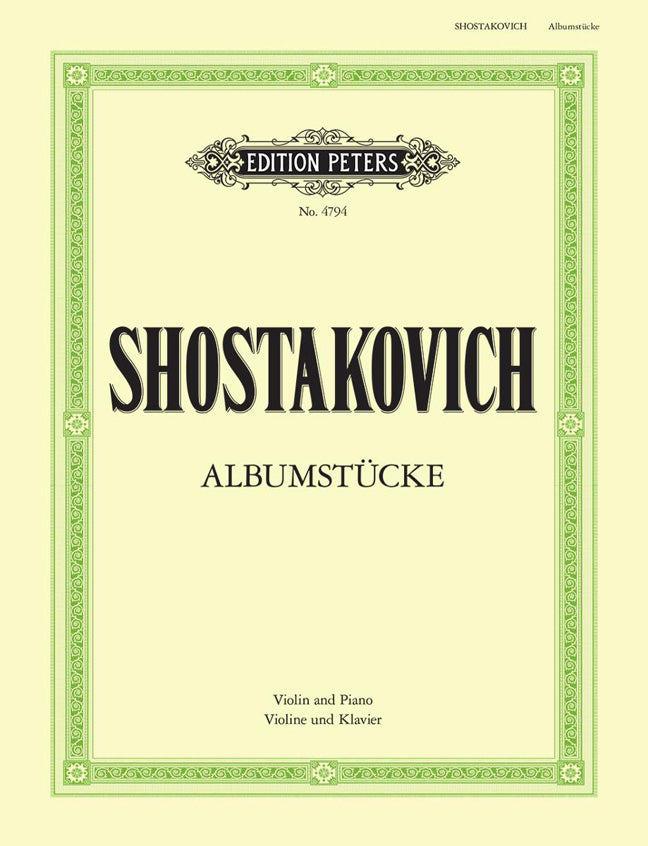 Albumstucke For Violin And Piano