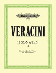 Francesco Maria Veracini: 12 Sonatas Opus 1 Vol.3
