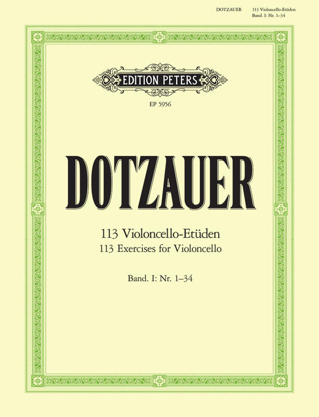 Dotzauer: 113 Exercises Vol.1