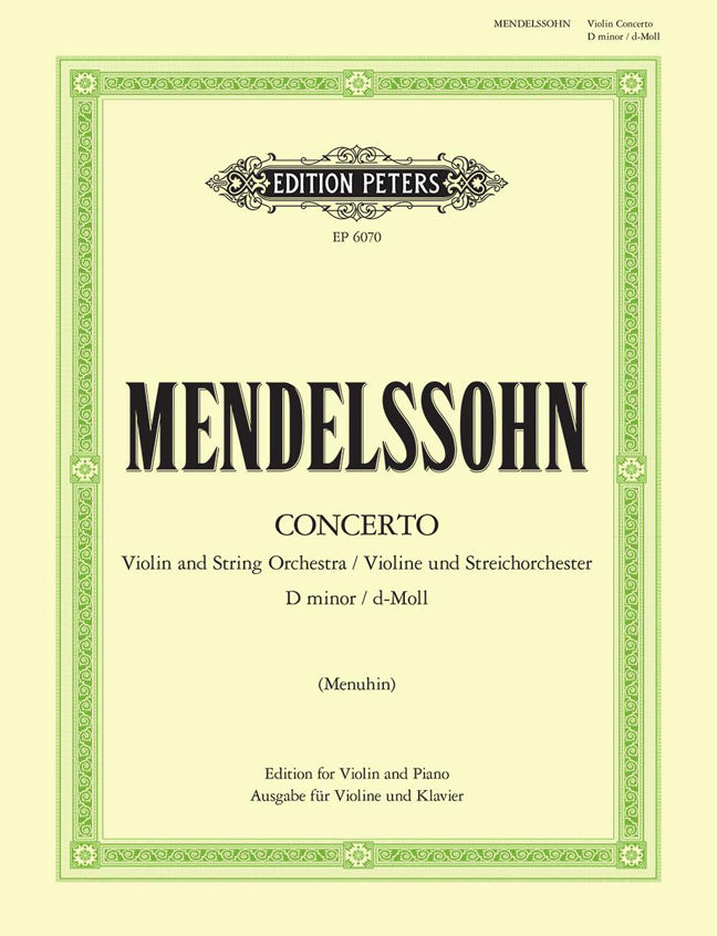Mendelssohn: Concerto for Violin & Piano