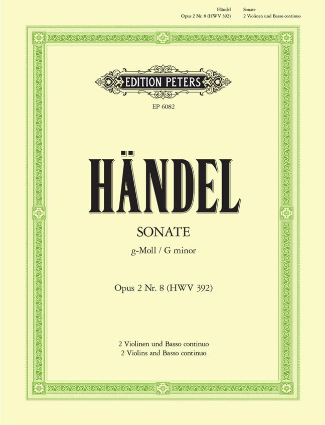 Händel: Trio Sonata in G minor Opus2 No.8