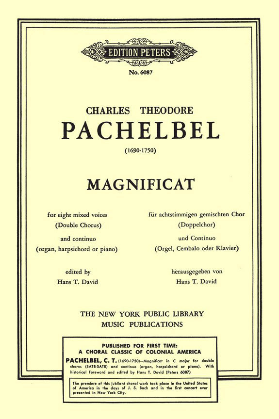 Karl Theodor Pachelbel: Magnificat