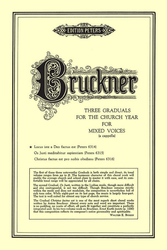 Anton Bruckner: Graduals No.1: Locus Iste