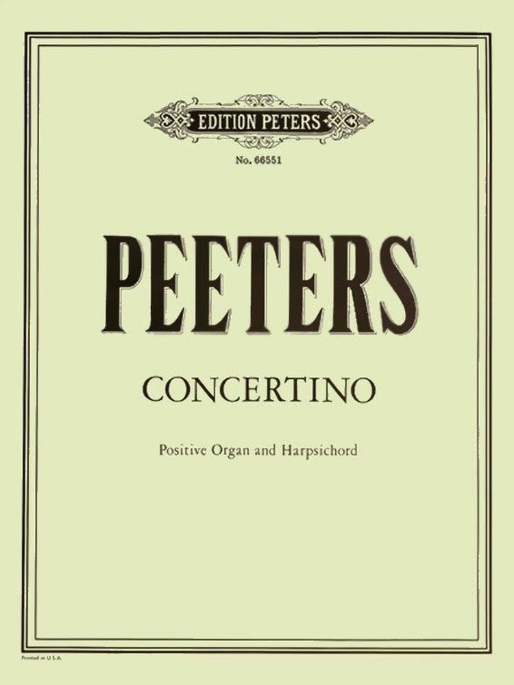 Concertino Für Orgelpositiv und Cembalo Op. 122