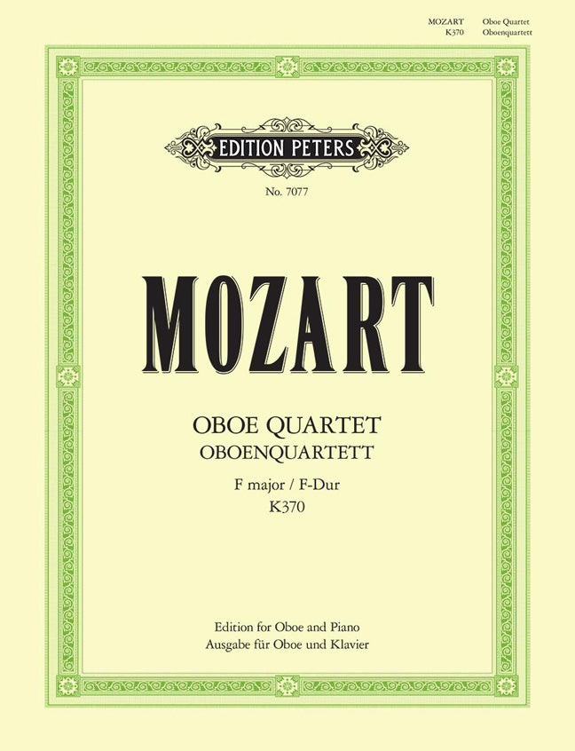 Mozart: Oboe Quartet in F K.370