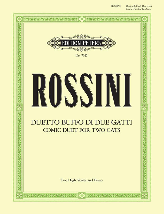 Rossini: Duetto buffo di due Gatti Katzenduett (Kattenduet)