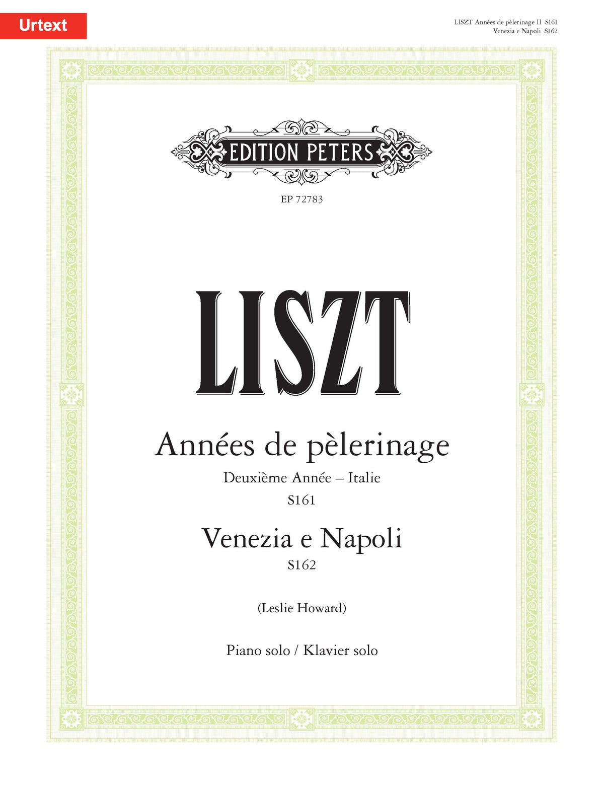 Liszt: Années de pèlerinage afbeelding 2