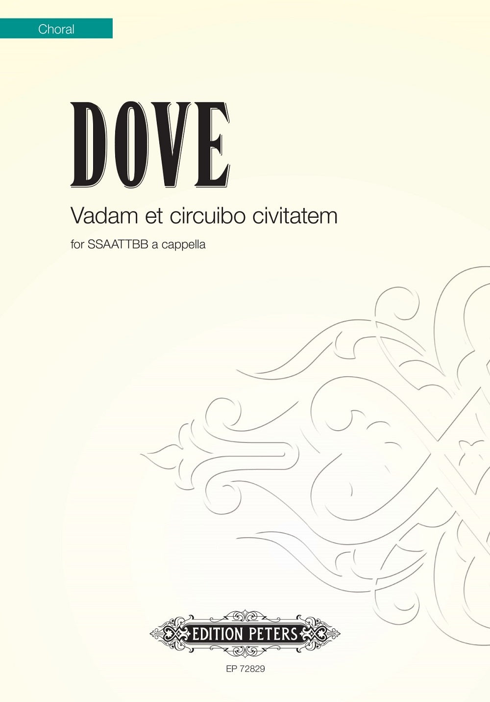 Jonathan Dove: Vadam et circuibo civitatem (SSAATTBB)