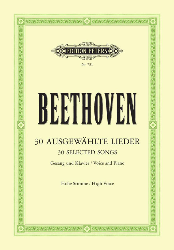 Ludwig van Beethoven: 30 Selected Songs
