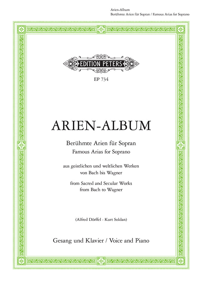 Arien-Album - Berühmte Arien fur Sopran -Mit Klavierbegleitung