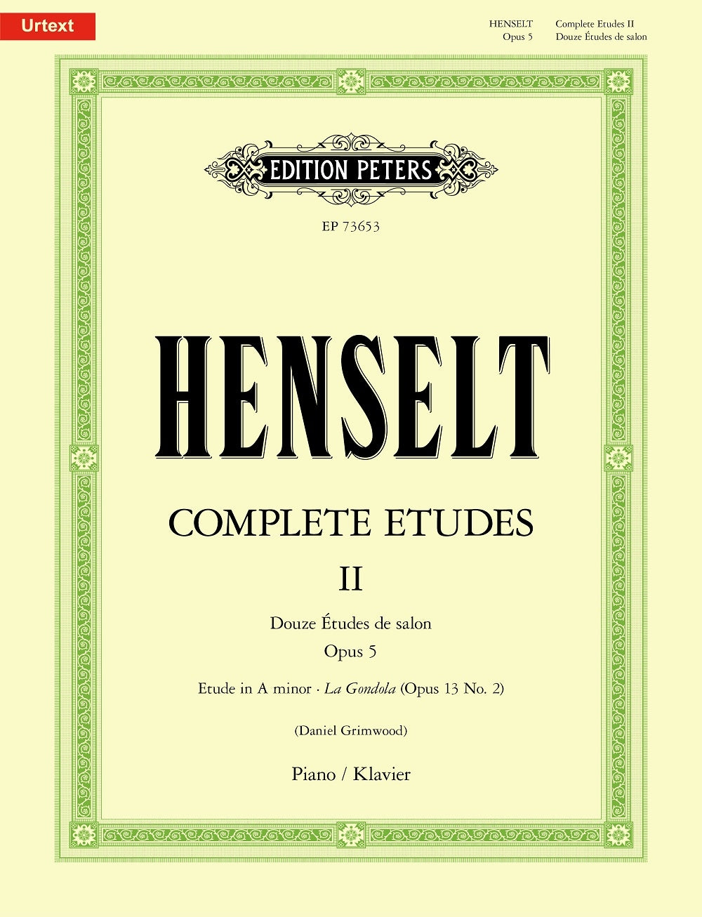 Complete Etudes for Piano, Volume II