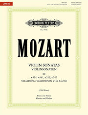 Mozart: Sonaten Band 3 (Urtext) (Viool, Piano)
