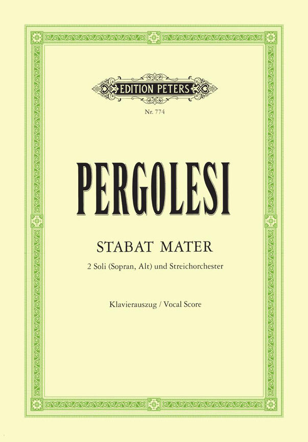 Pergolesi: Stabat Mater (Peters)