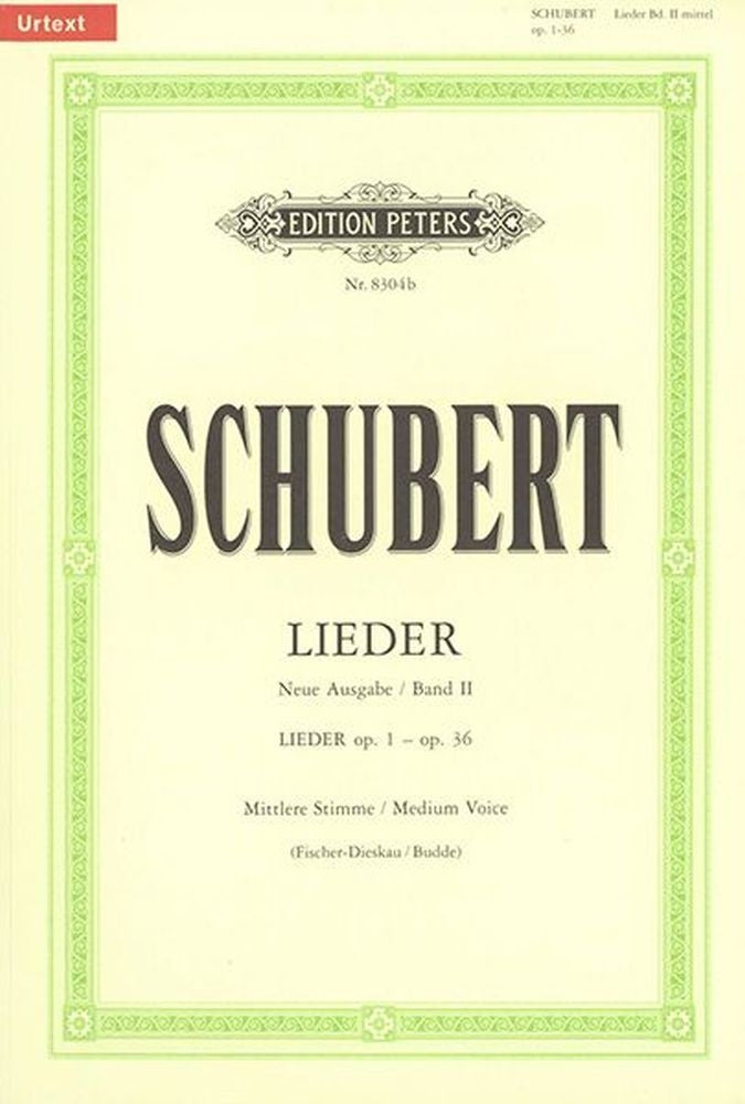 Franz Schubert: Songs Volume 2: 54 Songs (Medium Voice)